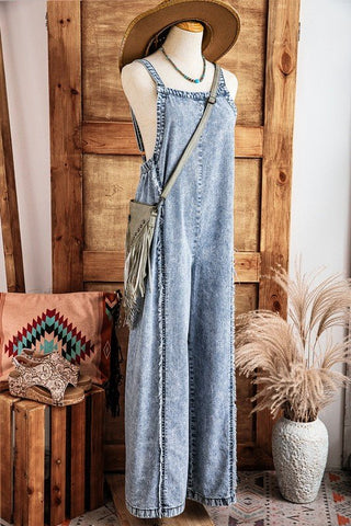 Acid Denim Jumpsuit - Rise and Redemption