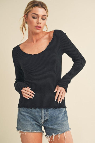 Adalie Ruffle Knit - Rise and Redemption