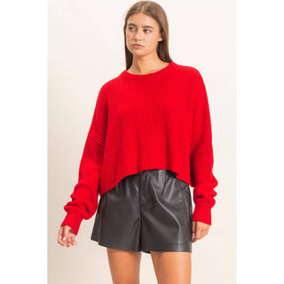 Oversized Cropped Sweater