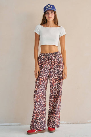 Leopard Star Stripe Pants