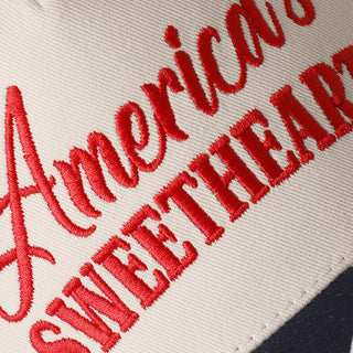 America's Sweetheart Embroidered Star Brim Trucker Hat - Rise and Redemption