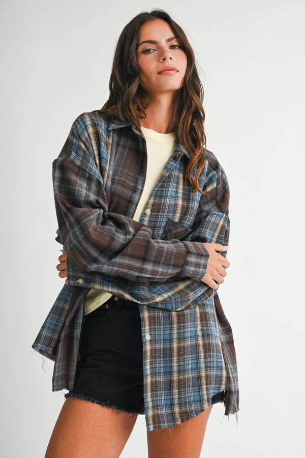 Asher Plaid Flannel Shirt - Rise and Redemption