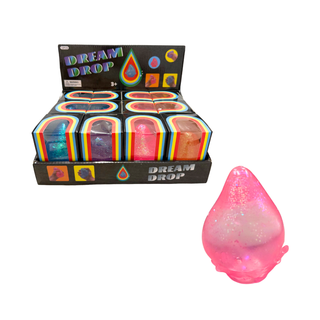 Assorted Colors Glitter Squishy Drop Toy in Display Box (3.5") MSND6 - Rise and Redemption