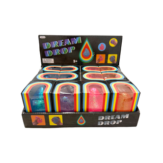 Assorted Colors Glitter Squishy Drop Toy in Display Box (3.5") MSND6 - Rise and Redemption