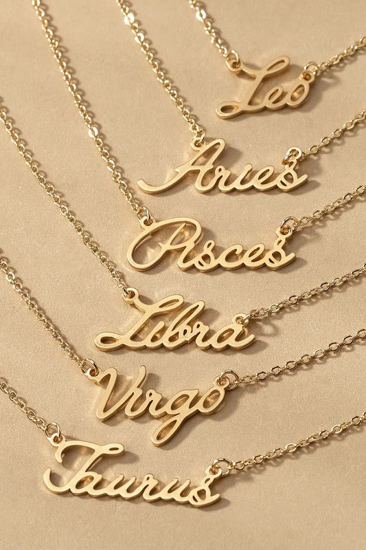 Astrology Script Necklace - Rise and Redemption