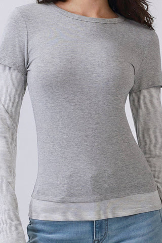 Avril Layered Long Sleeve Top - Rise and Redemption