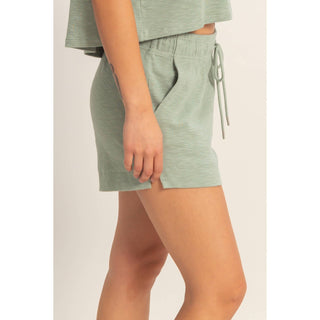 Cotton Drawstring Pocket Shorts
