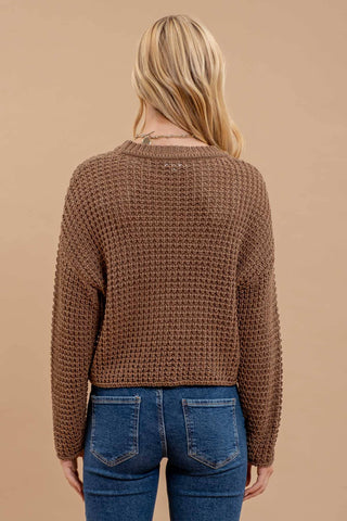 Sheer Crew Neck Knit