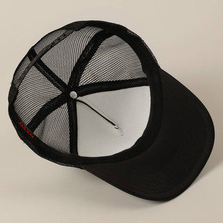 MOTHER Lettering Logo Foam Mesh Back Trucker Hat