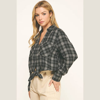Carter Front Tie Flannel