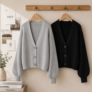 Sara Button Cardigan