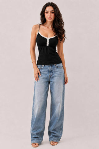 Babydoll Lace Trim Camis - Rise and Redemption