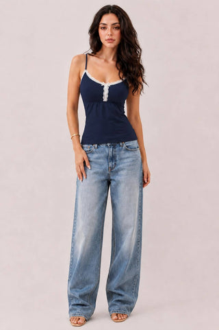 Babydoll Lace Trim Camis - Rise and Redemption