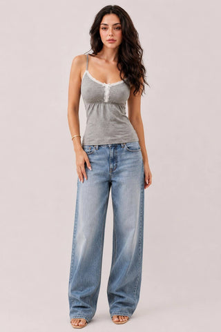Babydoll Lace Trim Camis - Rise and Redemption