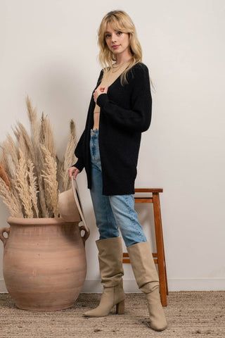 BACK CRISS CROSS CARDIGAN - Rise and Redemption