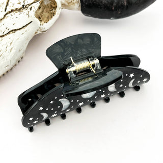 Night Sky Acetate Hair Claw Clip – Starry Galaxy Design