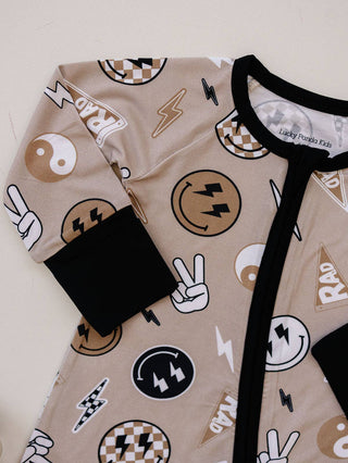 Bamboo Zip Romper | Latte Rad Vibes - Rise and Redemption