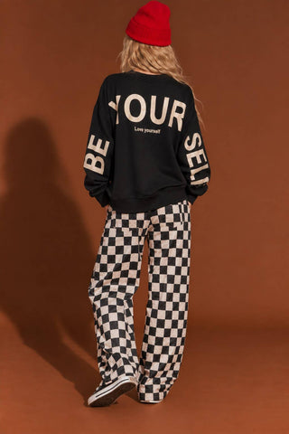 BE YOUR SELF GRAPHIC SWEATSHIRT - Rise and Redemption