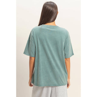 Beachside Washed Pocket Crew Neck T-Shirt - Rise and Redemption