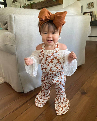 Bell Bottom Jumpsuit - Flower Child - Rise and Redemption