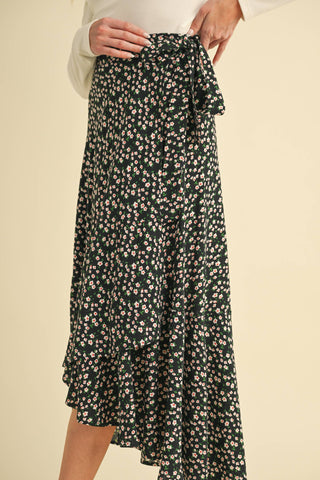 Bella Floral Wrap Skirt - Rise and Redemption