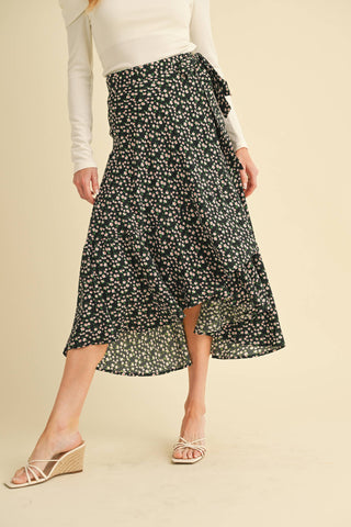 Bella Floral Wrap Skirt - Rise and Redemption