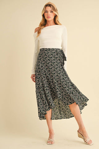 Bella Floral Wrap Skirt - Rise and Redemption