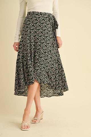 Bella Floral Wrap Skirt - Rise and Redemption