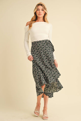 Bella Floral Wrap Skirt - Rise and Redemption