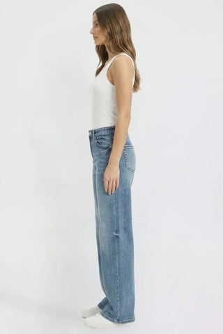Bella Medium Washed Wide Leg Denim - Rise and Redemption
