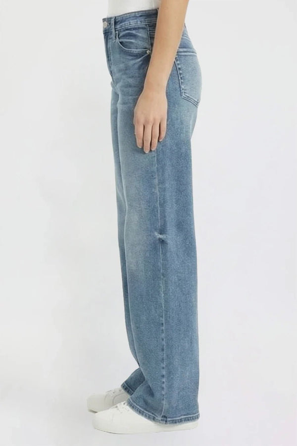 Bella Medium Washed Wide Leg Denim - Rise and Redemption