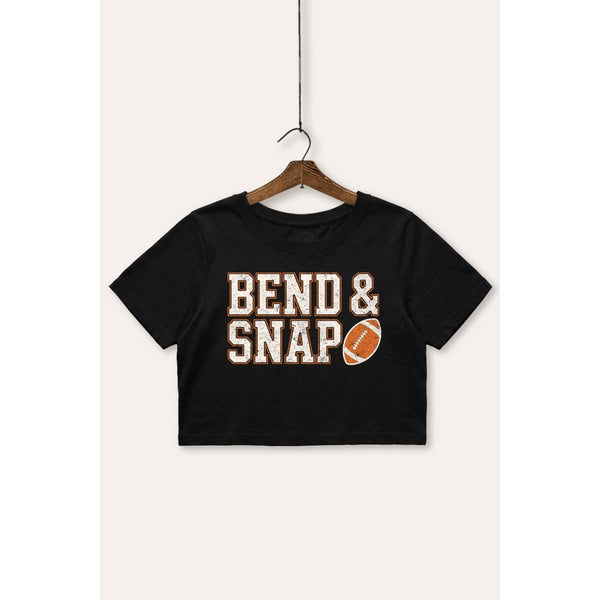 Bend and Snap Graphic Crop Top Tee - Rise and Redemption