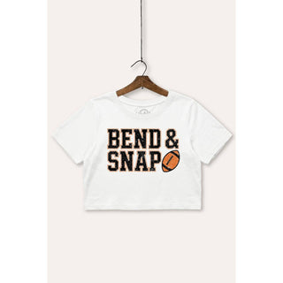 Bend and Snap Graphic Crop Top Tee - Rise and Redemption
