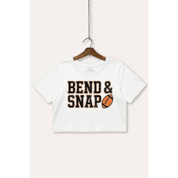 Bend and Snap Graphic Crop Top Tee - Rise and Redemption