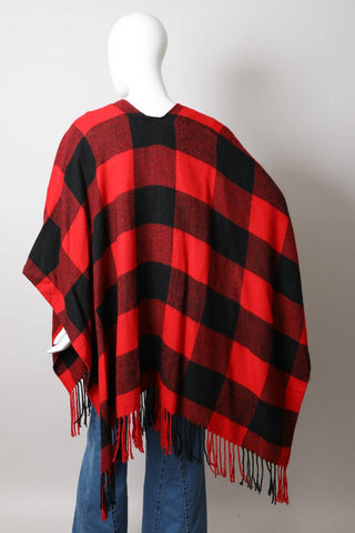 Bestselling Fall Buffalo Plaid Tassel Ruana ❤️ - Rise and Redemption