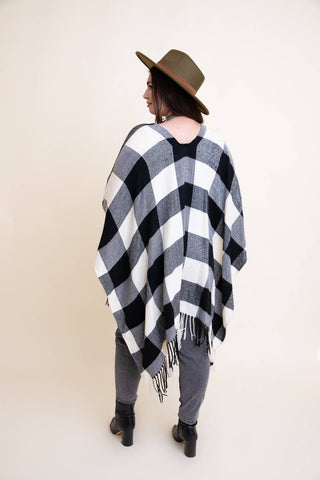 Bestselling Fall Buffalo Plaid Tassel Ruana ❤️ - Rise and Redemption