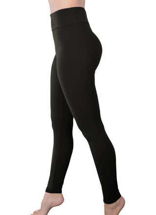Black High Waist Yoga Leggings for Women - Full Length - Rise and Redemption