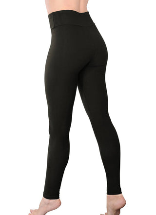 Black High Waist Yoga Leggings for Women - Full Length - Rise and Redemption