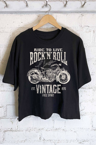 Black Ride to Live Long Crop - Rise and Redemption