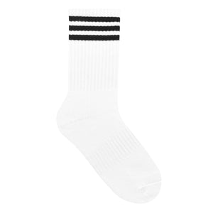 Black Stripe Athletic Socks - Rise and Redemption