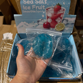 Blue Raspberry Fruit Icy Slushy Ball Squishy - Rise and Redemption