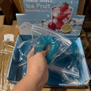 Blue Raspberry Fruit Icy Slushy Ball Squishy - Rise and Redemption