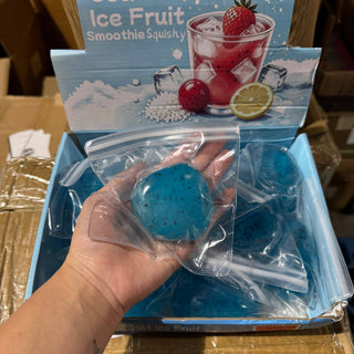 Blue Raspberry Fruit Icy Slushy Ball Squishy - Rise and Redemption