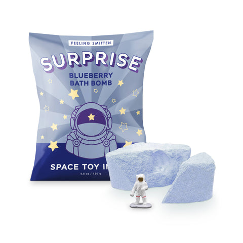 Blueberry Surprise Bath Bomb 4.8 oz - Surprise Toy Inside - Rise and Redemption