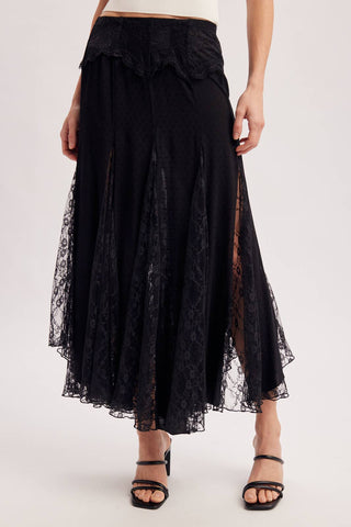 BOHO FLOWY LACE MAXI SKIRT WITH NO LINING - EASTER DAY - Rise and Redemption