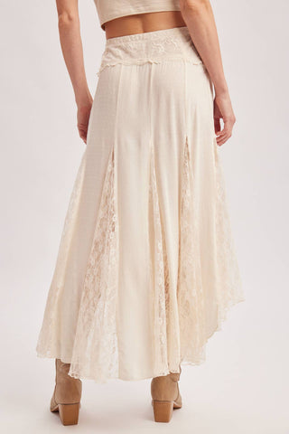 BOHO FLOWY LACE MAXI SKIRT WITH NO LINING - EASTER DAY - Rise and Redemption