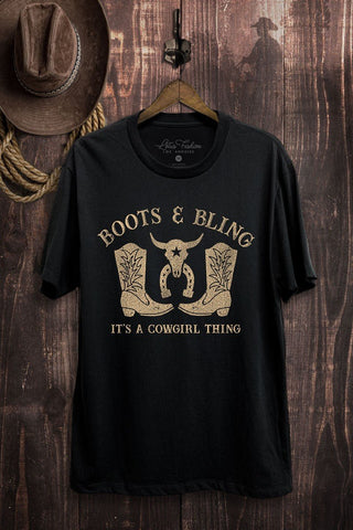 Boots & Bling Graphic Tee - Rise and Redemption