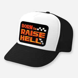 BORN TO RAISE HELL CURVED BILL PATCH HAT - Rise and Redemption