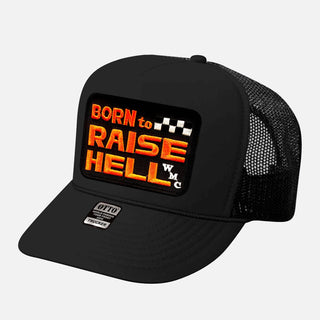 BORN TO RAISE HELL CURVED BILL PATCH HAT - Rise and Redemption