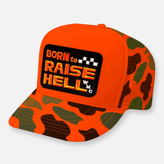 BORN TO RAISE HELL CURVED BILL PATCH HAT - Rise and Redemption